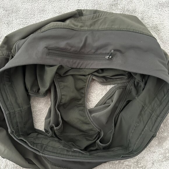 Lululemon Run Times Olive Green Running Shorts Women's size 8 - Picture 5 of 6